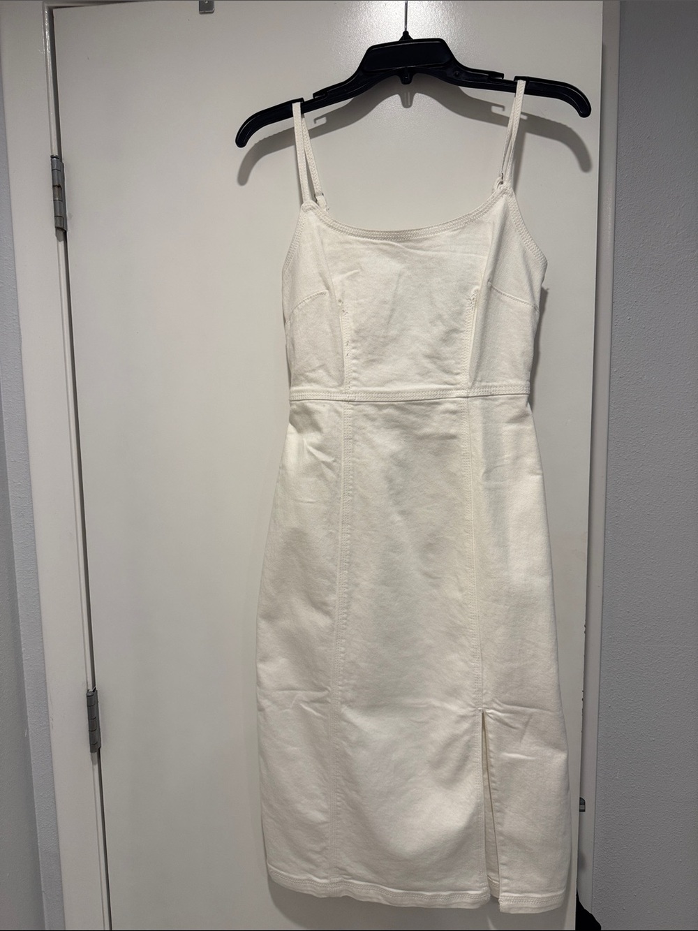 Steve Madden White Spaghetti Strap Midi Dress